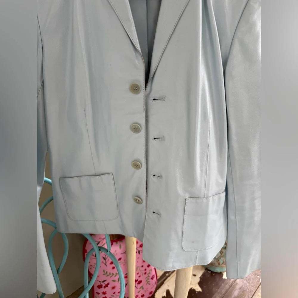 Ralph Lauren light Blue Blazer with Button Closure - Picture 3 of 7
